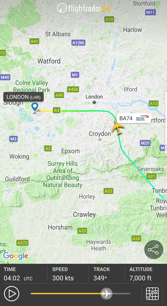 Vanillapilotlhr's tweet photo. Wednesday morning #snatchclub! Early arrival for the #ba74 inbound from Lagos. 300kts off the BIG hold AND made it back before the βπ©π»ββοΈβ #avgeeek #boeing #qots https://t.co/6QY6jICEKA