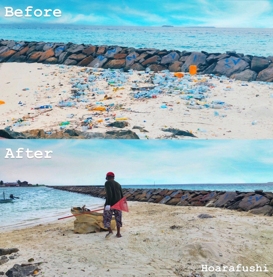 bankofmaldives's tweet photo. Our Hoarafushi branch team was also joined by the community to take part in the activities. Let’s ensure to continuously work towards creating a sustainable and lasting impact for our beaches and ocean, leading to cleaner and healthier coastlines. 🌊 #TrashTagMV https://t.co/mlAwlW5z6p