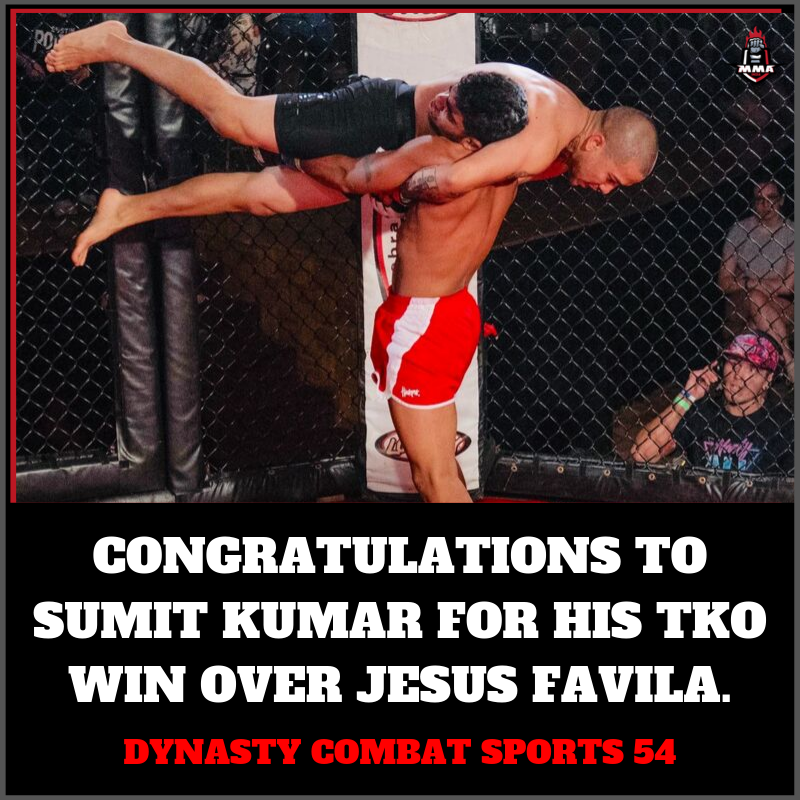 MMAIndiaShow's tweet photo. The .@MMAIndiaShow congratulates .@sumitjaat627 on his TKO win over Jesus Favila at .@DCMMA402 54. ๐๐ฎ๐ณ
#sumitkumar #dynastycombatsports54 #wrestling #mma #IndianMMAnews #IndianMMAupdates #striking #grappling #mmaindia #IndianMMA #mmaindiashow https://t.co/4iNrt8zr9G