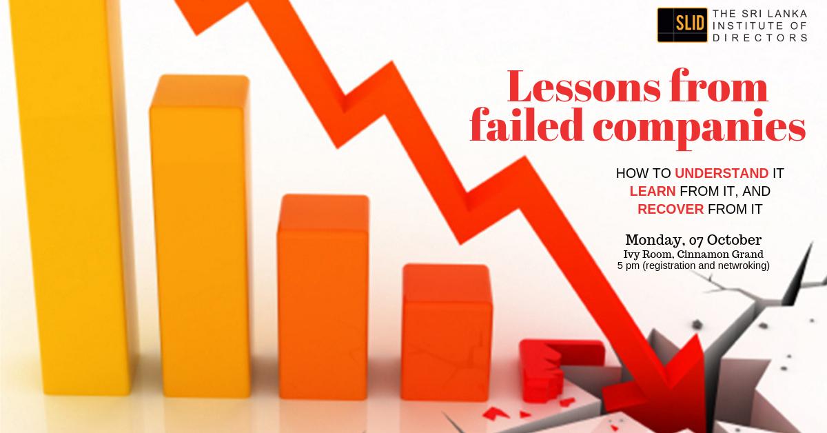 SLIDiod's tweet photo. Corporate failures are regular headlines. What were #corpgov issues that contributed? Join us on 7 Oct as we discuss #lka companies. Call 2301646 to register. Read more: https://t.co/YbA2z7IjRy https://t.co/pTQLbrkDun