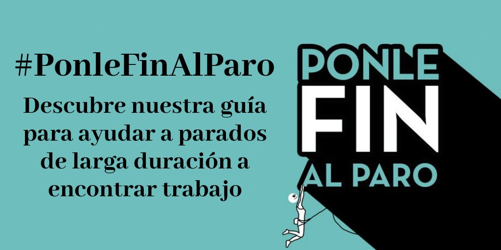 Si conoces a algún parado de larga duración, comparte la Guía #PonleFinAlParo para ayudarle a retomar la búsqueda de trabajo y acabar con situaciones crónicas de #desempleo. #EmpleoParaTodos
[Descarga la guía]:  bit.ly/guiafinparo