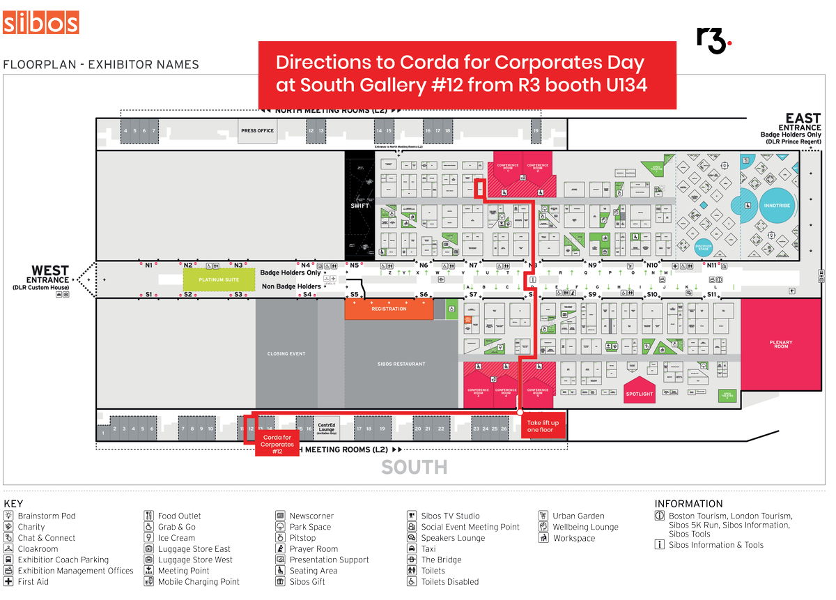 inside_r3's tweet photo. #Corda for Corporates Day is just about to start so make your way over to South Gallery 12 at #Sibos! R3 hosts CapGemini, Finacle, Voltron, and TradeIX, who will present on industry pain points in Trade Finance & more. https://t.co/8JlZoCkFdt @Capgemini @Finacle #Voltron @tradeix https://t.co/Pm8QnZj6TI