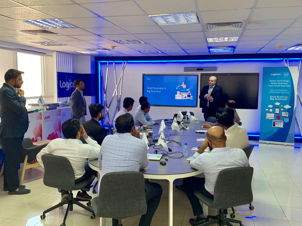 KatrinaPitogo's tweet image. We were so honored with Mohamad Besher Al Tajer's presence as he opened our @Cisco #SmallBusiness Partner Event today hosted by @LogicomDisti UAE Team at #LogicomDemoCafe in #Dubai.
Our #SBPartners learned how to expand their business & build a profitable #SB Business practice.