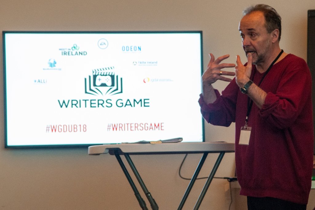 writersgame's tweet photo. “Many students were compelled to go for film school because they're affected by stories.
BUT film is now lacking the STORY component.” 
John Dawson | @JohnnyPD 

#WRITERSGAME #WGDUB19
https://t.co/Srup12ML7A

#writerslife #story #writingcommunity #screenwriter #author #writing https://t.co/57Bep5Emiv