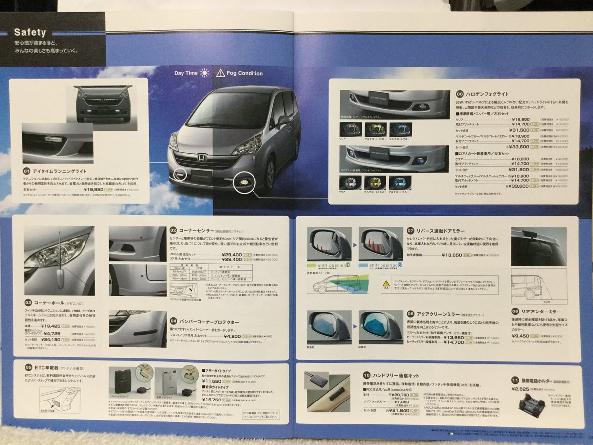 自動車カタログ収集記 Rg ステップワゴン オプションカタログ
