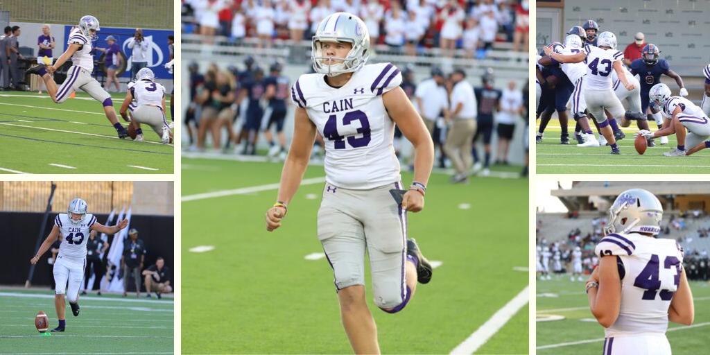 KLEINCAINFB's tweet photo. Good morning Hurricanes! So far you have seen 8 seniors and we have 24 more to go for the C/O 2020. This morning we have Kicker, #43 Aidan Martin. He was 2nd Team All-District Kicker last year and has committed to @UHCougarFB #REIGNCAIN #STORMSURGE19 #senior #co2020 #gocoogs https://t.co/4vjvzxpwTJ