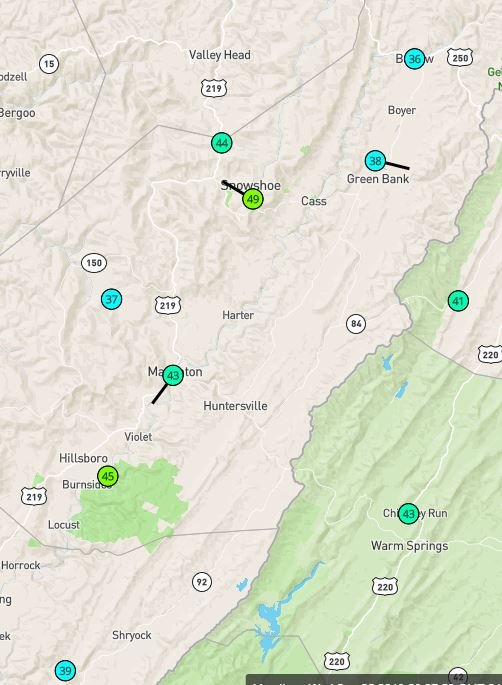BrandonWxWCHS's tweet image. Patchy Frost this morning across portions of the Eastern Mountains!?

It's possible according to this latest temperature map from #weatherunderground #wundermap
