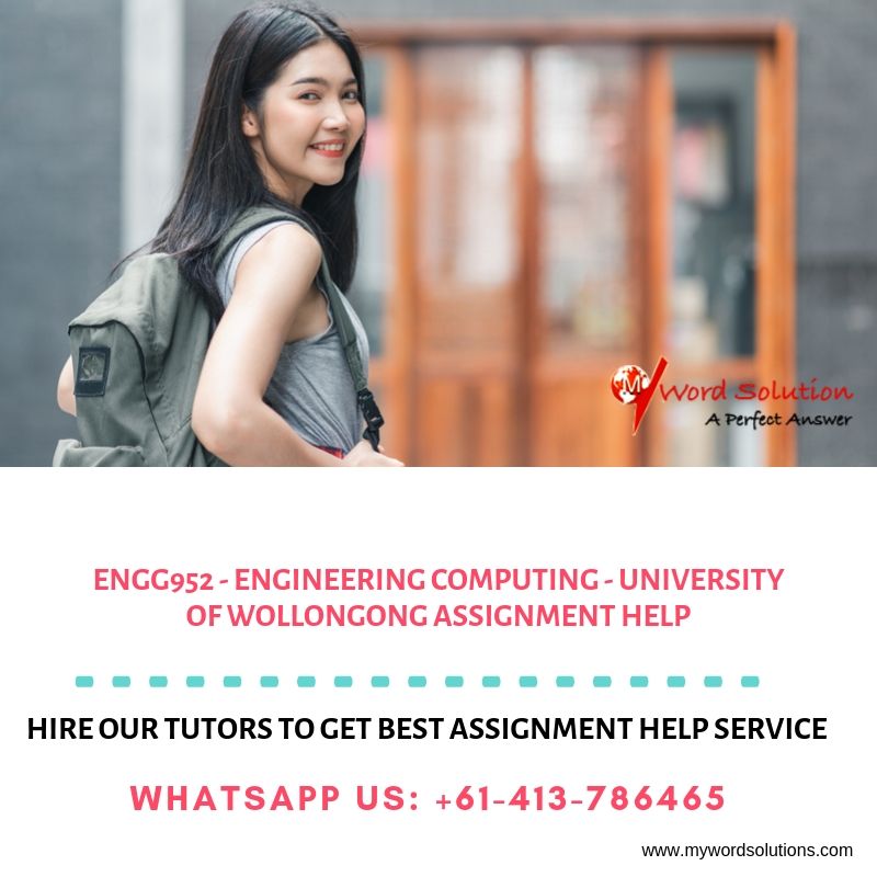 mywordsolution's tweet image. ENGG952 - Engineering Computing - University of Wollongong Assignment Help...
mywordsolutions.com
#ENGG952 #EngineeringComputing #UniversityofWollongong #AssignmentHelp #AssessmentHelp #OnlineTutors #AssessmentSolutions #SolvedAssignments