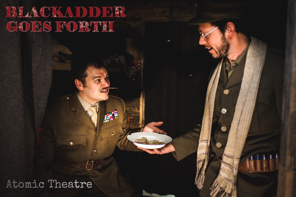 AtomicTheatre's tweet photo. Baldrick may be the worst cook in the world, but he's certainly cooking up a cunning plan at the Unicorn Theatre, Abingdon, 17-19th October 7.30pm, 2.30pm matinee
https://t.co/RKl4qdwsCM
Photo: Andy Wilson https://t.co/qLCxlggt1S