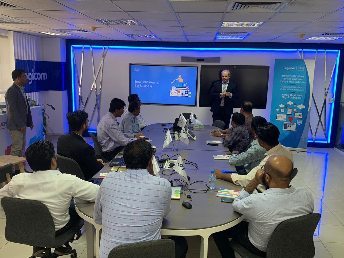 LogicomDisti's tweet image. BIG benefits with #SmallBusiness! Logicom Dubai held a #CiscoSmallBusiness Partner session in our #LogicomDemoCafe today, with #Cisco's Mohamad Besher Al Tajer discussing how to expand business & build a profitable SB practice.
#CiscoSB #LogicomCisco