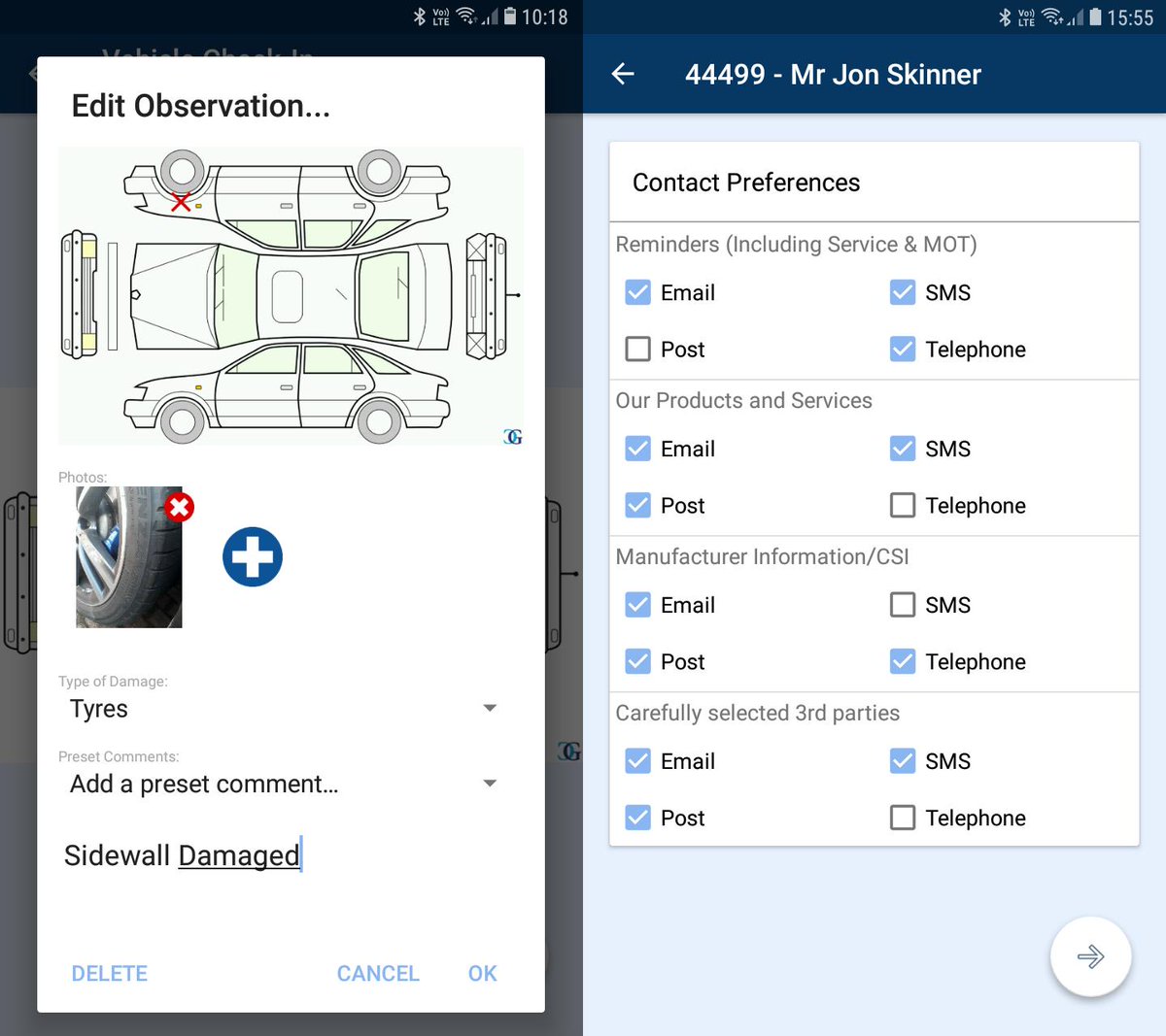 With Digital Service Advisor you can stay GDPR complaint, ensure you have up to date customer contact info &amp; carry out a visual inspection of their vehicle! bit.ly/TechMate