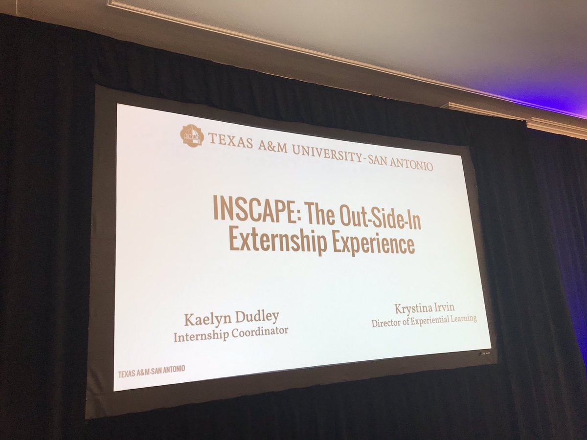 societyforee's tweet photo. NSEE @PechaKucha - INSCAPE: THE SPRING BREAK EXTERNSHIP EXPERIENCE presented by Krystina Irvin &amp; Kaelyn Dudley, Texas A&amp;M University-San Antonio #NSEE2019 https://t.co/zy8EX25q1v