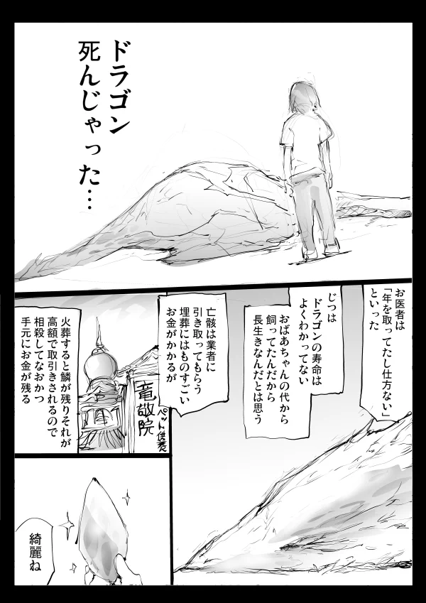 ドラゴンを飼うことはとっても大変！掃除も散歩も面倒くさい！！！