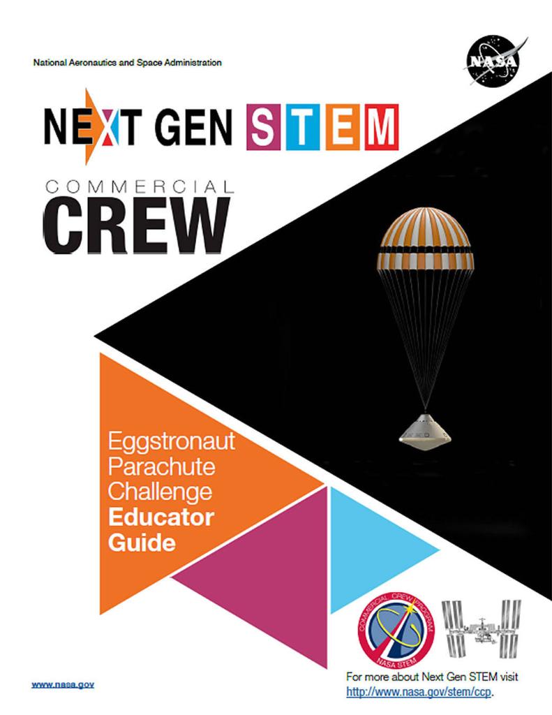 LearnWithNASA's tweet photo. Get egg-cited! It's the Eggstronaut 🍳👨‍🚀 Parachute Challenge.
 
Students use the engineering design process to construct, test &amp; analyze a prototype parachute designed to slow the descent of an egg &amp; minimize the force of impact when landing. #BackToSTEM https://t.co/7gIkkoLjoG https://t.co/xbHHmVtQQk