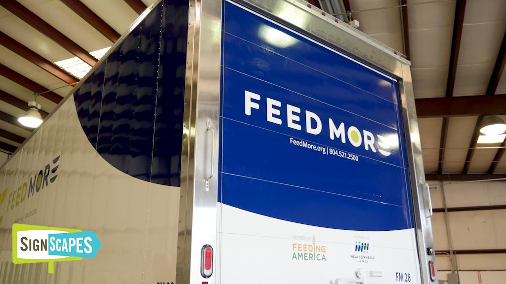 SignScapes are proud wrappers of FeedMore, who have 'delivered more than 21 million meals to those who struggle with hunger in our community!' #feedmore #trailerwrap #truckwrap #truckwraps #trailerwrapping #signscapes #signage