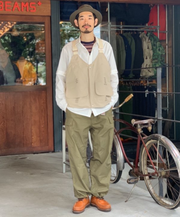 MOUNTAIN RESEARCH × BEAMS PLUS カーゴ ベスト MOUNTAIN RESEARCH × BEAMS PLUS カーゴ ベスト