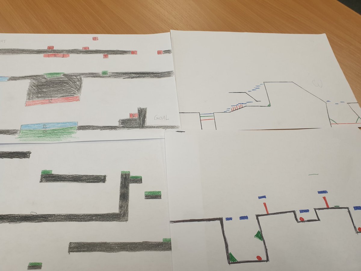 aford78's tweet image. Bringing game levels to life - used @DrawYourGame with my NPA class just to get ideas on how to set out levels and use the few elements given to make a game. #gamesdesign @DYWEastRen
