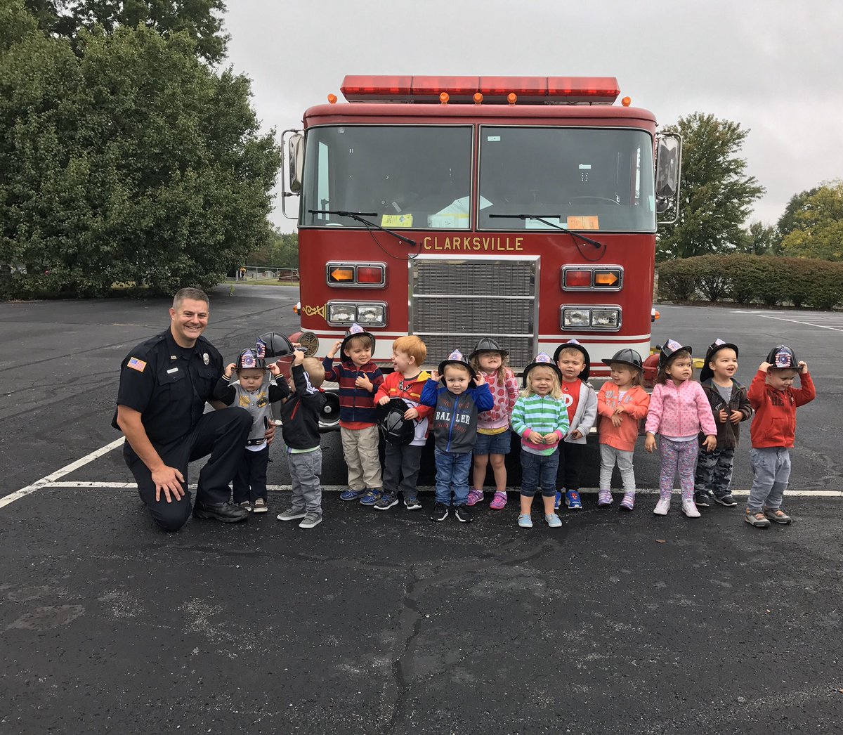 Have had the privilege for the last 3 yrs teaching some amazing children at Kids First. We love our community education program. #iaff #2594iaff