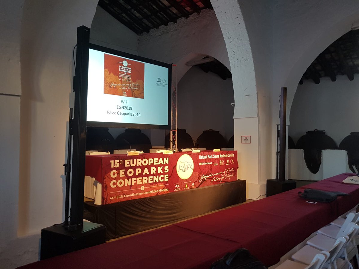 audiovisualstd's tweet photo. La '15th european Geoparks Conference', evento celebrado en las Bodegas Miura situadas en Cazalla de la Sierra, Sevilla.
#Eventos #Audiovisuales #MICE https://t.co/MwDBlvA2NY