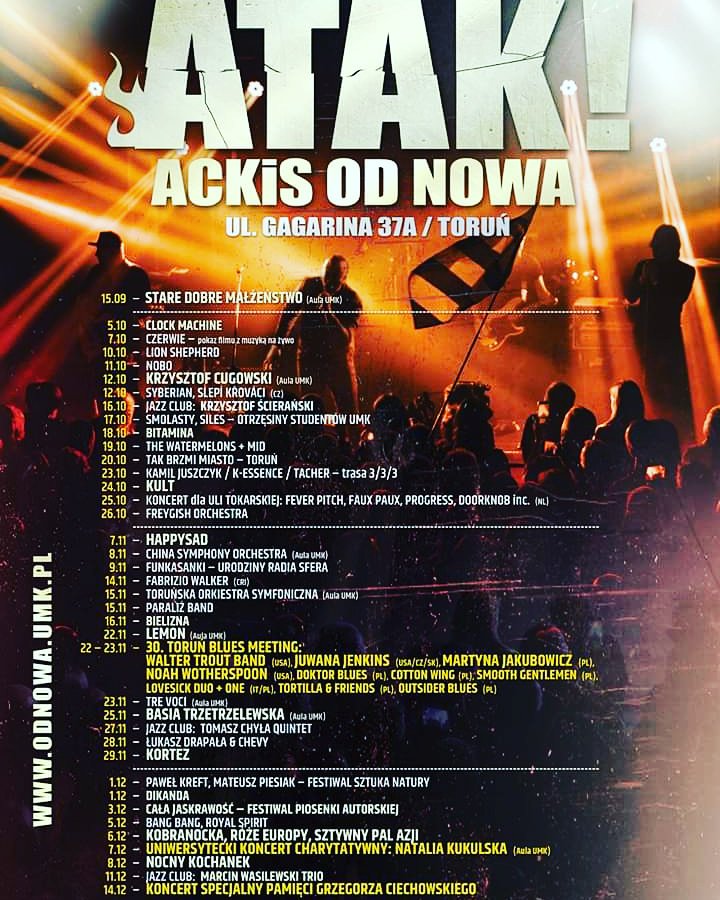 ACKiSOdNowa's tweet photo. Koncertowa jesień w @ACKiSOdNowa https://t.co/1UW5Hf2gen