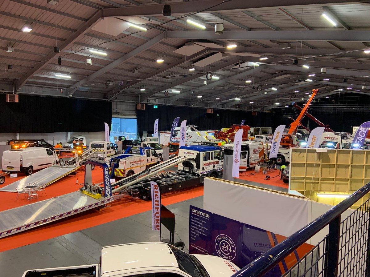 What a difference a day makes! The exhibitors are ready and the #TowShow is now open! #Events #Telford