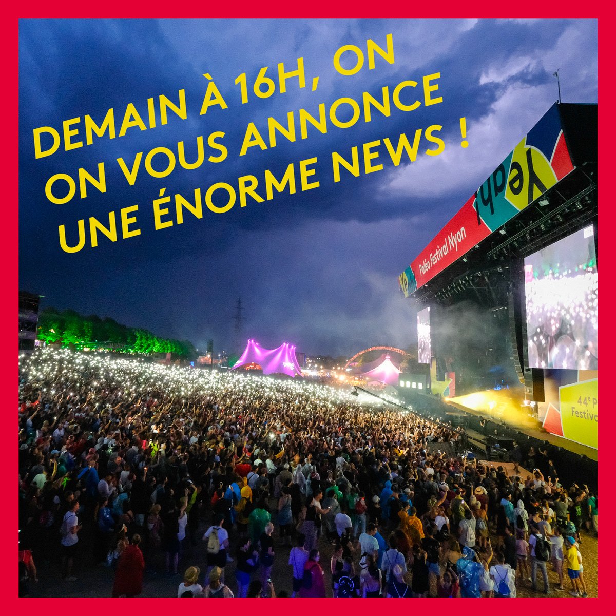 PaleoFestival's tweet photo. Demain ร 16h, on vous annonce un truc. #paleo2020 #paleofestival #edition45 #folkyeah https://t.co/DETE1jfcWQ