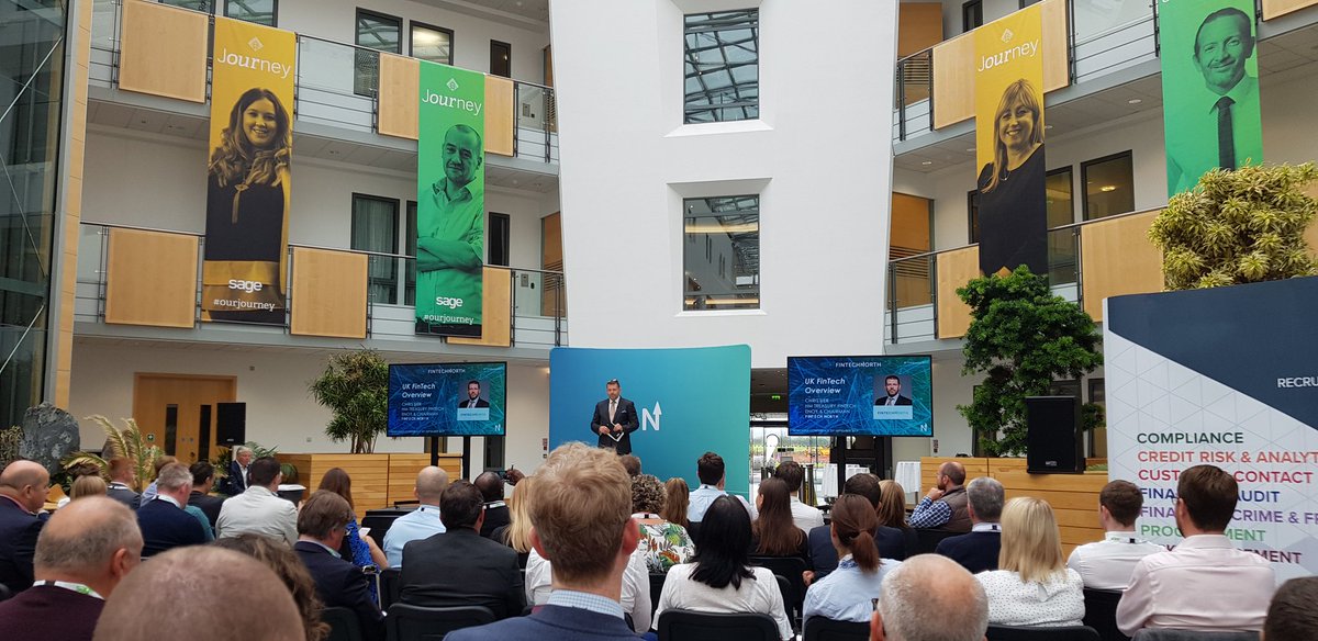 codeacuk's tweet image. Chris Sier, Chairman of @InnFin flying the flag for the North East as an incredible breeding ground for Fintech growth. The North East has a rich crop of fintech and tech companies, an enthusiasm for innovation and lots of available funding.

#FintechNorth #Fintech #NETech