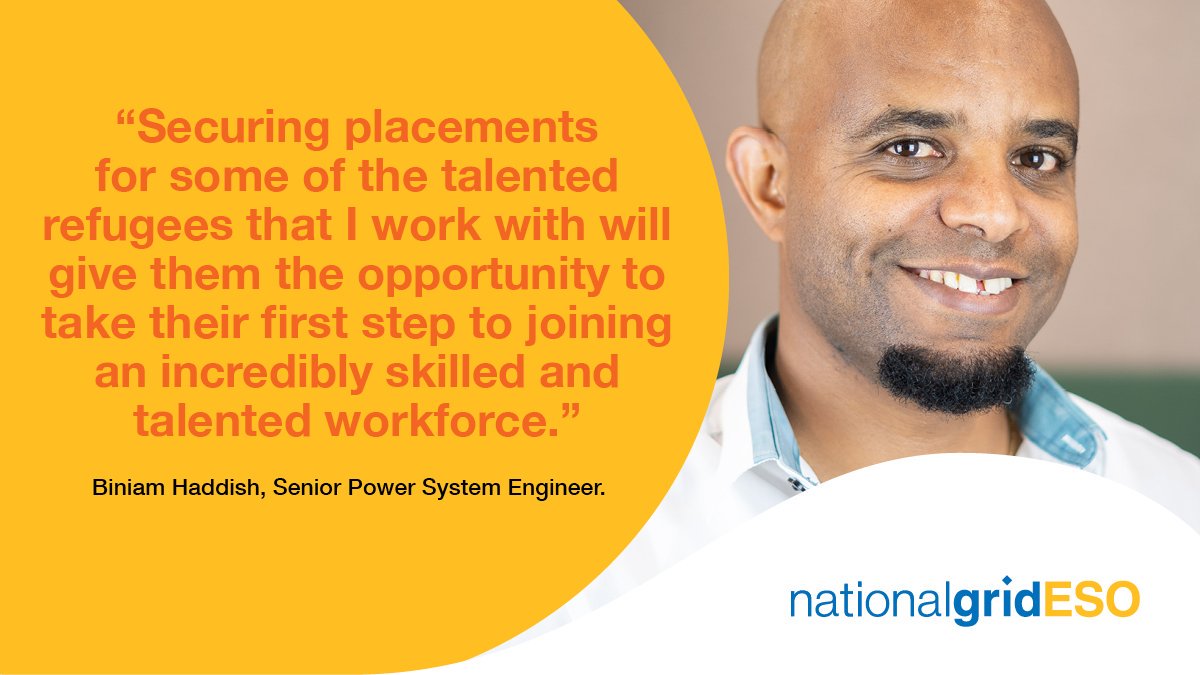 Happy #NationalInclusionWeek! Want to feel inspired? Read the story of our very own Biniam Haddish, whose journey from Eritrean #refugee to <a href="/ng_eso/">ng_eso</a> Senior Power System Engineer saw him found a charity and help other refugees along the way #NIW2019 

👉 bit.ly/2lBFjzb