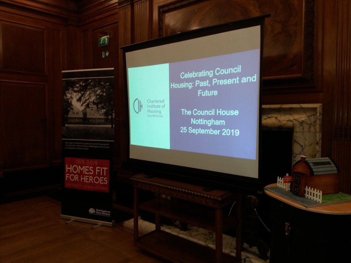 JillAllcoat's tweet photo. Today I am in Nottingham for the first of a series of #homesfitforheroes #100yearsofcouncilhousing events being held by @CIHhousing it's @CIHEastMidlands today.  Brilliant line up of speakers. It's going to be a great celebratory event @CIHmembership https://t.co/Lifdto29xN