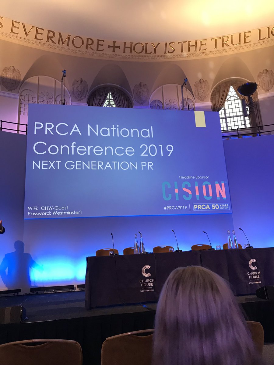 mollyhooper32's tweet photo. #PRCA2019 and so it begins.. great first key note @RolandRudd. #treatpeoplewithrespect #betherelevantvoice https://t.co/nhkiUFXTVj