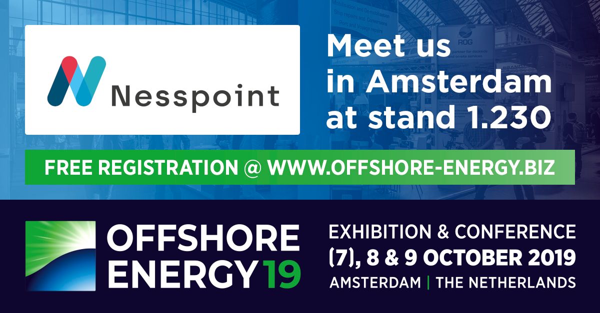 Nesspointltd's tweet photo. Meet the newly re-branded Nesspoint at #oe19. Lee (l.cheung@nesspoint.com) will be happy to chat about Integrated Marine Surveillance and Management, Voice and Data Comms and much more. See you there. #offshoreenergy #EEEZ #EastofEngland. More news items: https://t.co/VDtw9OoIu1 https://t.co/FUW5cWIMXW