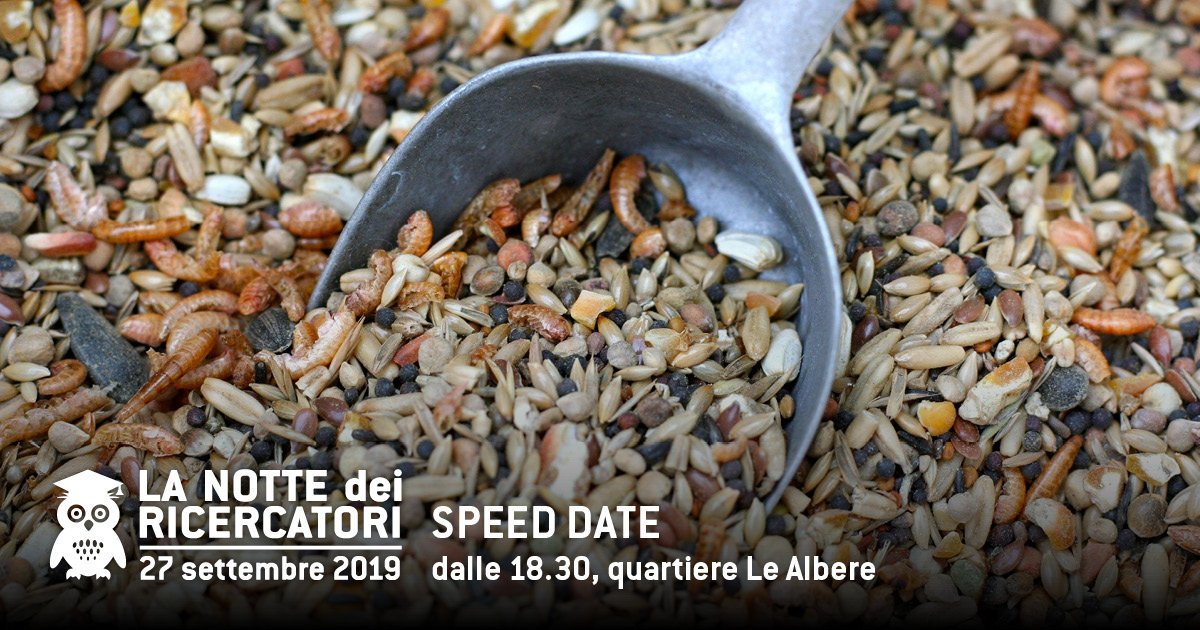 NottedeiRicercatori (@nottericercatn) on Twitter photo "SUSHIN": cosa mangia il pesce che mangio
Un incontro a tu per tu con chi fa ricerca, per parlare di nuovi mangimi per un acquacoltura più sostenibile.
Per SPEED DATE, dalle 18.30 presso Dolcemente Marzari, quartiere Le Albere - #ndr2019
event.unitn.it/nottedeiricerc… "SUSHIN": cosa mangia il pesce che mangio
Un incontro a tu per tu con chi fa ricerca, per parlare di nuovi mangimi per un acquacoltura più sostenibile.
Per SPEED DATE, dalle 18.30 presso Dolcemente Marzari, quartiere Le Albere - #ndr2019
event.unitn.it/nottedeiricerc…