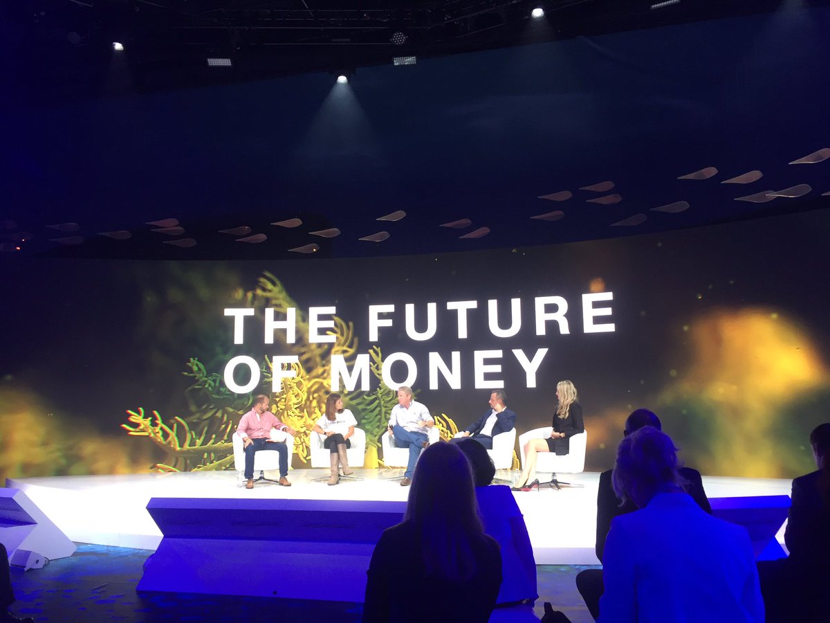 Two of my closest friends @LedaGlyptis & @ScarlettSieber take on the #futureofmoney debate this morning @Innotribe... best way to start the day #Sibos