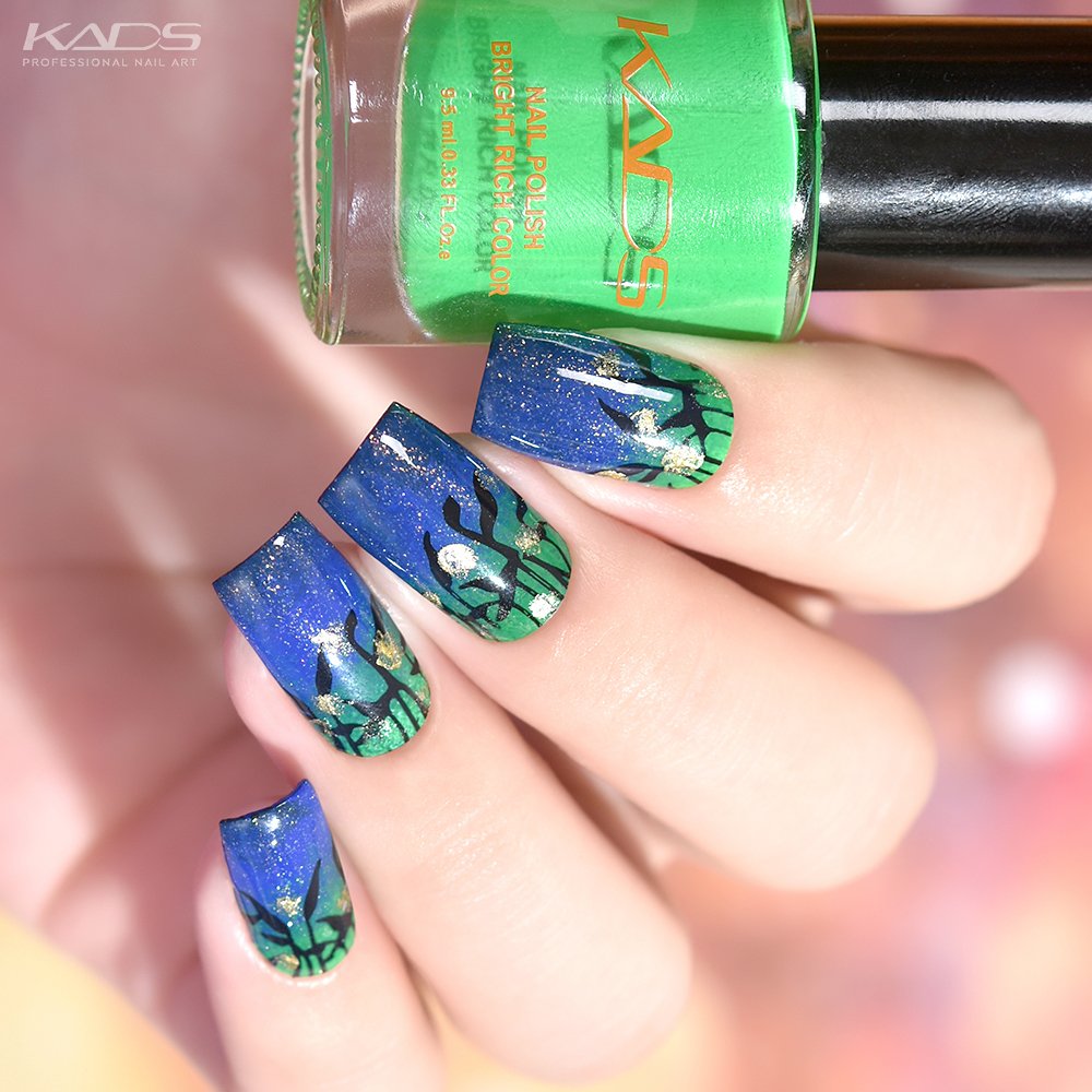 Kadsnailart's tweet photo. Nail design using KADS stamping plate Nature 016 from AliExpress store(link in bio). #nails #kads #kadsnailart #nailart #nailfashion #nailwork #naildesigns #nailplates #kadsnature #kadsnature016 #nailpolish #nailartaddict #skynails #greennails #cutenails #flowernails https://t.co/UCJqT6Vaup