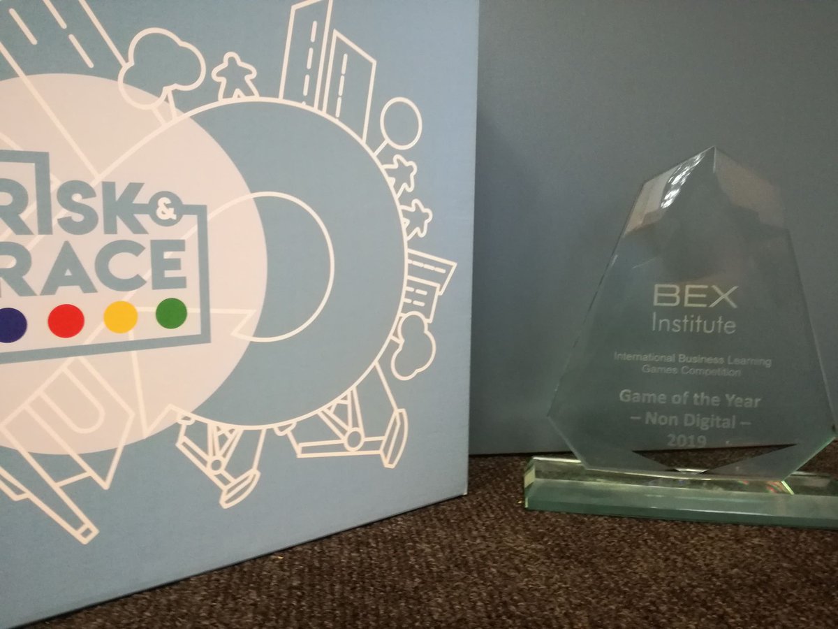 VITObelgium's tweet photo. We're proud to announce that our #circulareconomy game #RisknRace has won the award of 'Game of the year 2019' during the game competition of the International Conference on Business Learning Games, that was organised by @BizLearningGame in Lisbon last week! https://t.co/UUV5B9QkP1