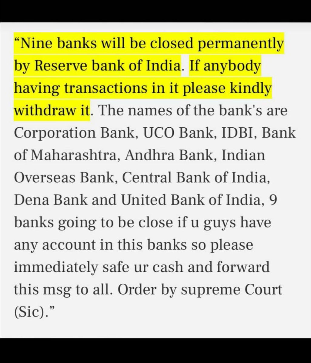 Rajiv kumar (@rajivkumarec) on Twitter photo There are mischievous rumours on Social Media (picture below) about <a href="/RBI/">ReserveBankOfIndia</a> closing some banks. No question of closing any #PSB, which are articles of faith. Rather Govt is strengthening PSBs with reforms and infusion of capital to better serve its customers  <a href="/FinMinIndia/">Ministry of Finance</a> <a href="/PIB_India/">PIB India</a> There are mischievous rumours on Social Media (picture below) about <a href="/RBI/">ReserveBankOfIndia</a> closing some banks. No question of closing any #PSB, which are articles of faith. Rather Govt is strengthening PSBs with reforms and infusion of capital to better serve its customers  <a href="/FinMinIndia/">Ministry of Finance</a> <a href="/PIB_India/">PIB India</a>