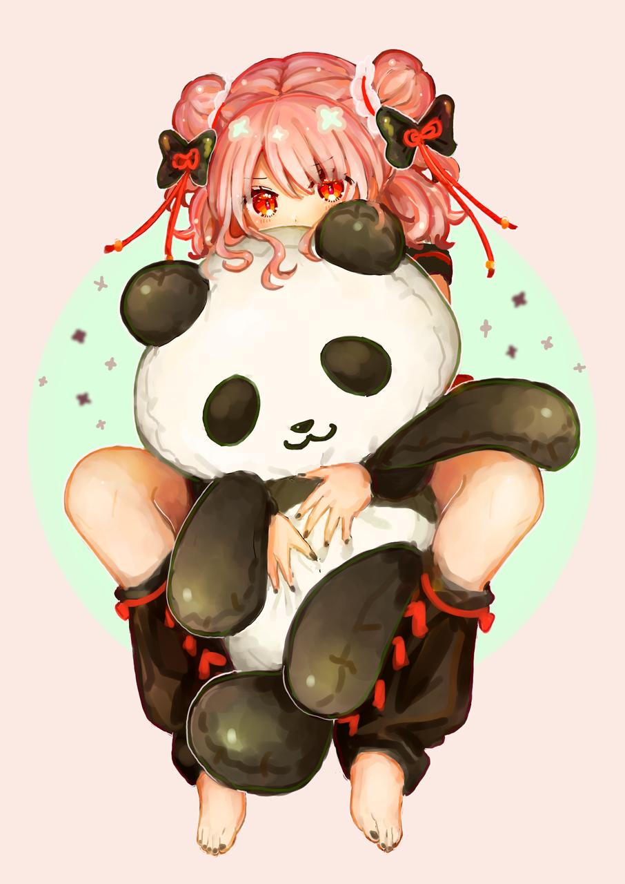 Art Street Official メディバン Pa Twitter もぐらもぐもぐさん Moguramogumg の作品で おおきなパンダ のぬいぐるみをぎゅー している女の子 ちょうちょ結びの髪飾りが可愛いですね もぐらもぐもぐさんの他の作品はこちらから T Co