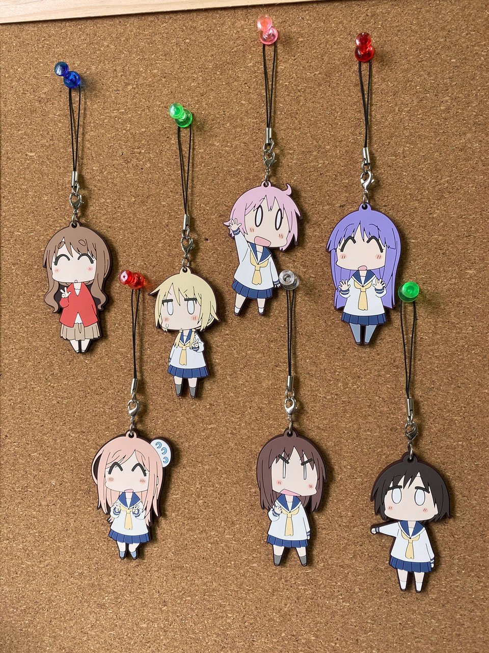 ラバーストラップ まんがタイムきらら展 ゆゆ式  2種　　　　　　240512 中古】ストラップ(キャラクター) ゆゆ式 ラバーストラップセット