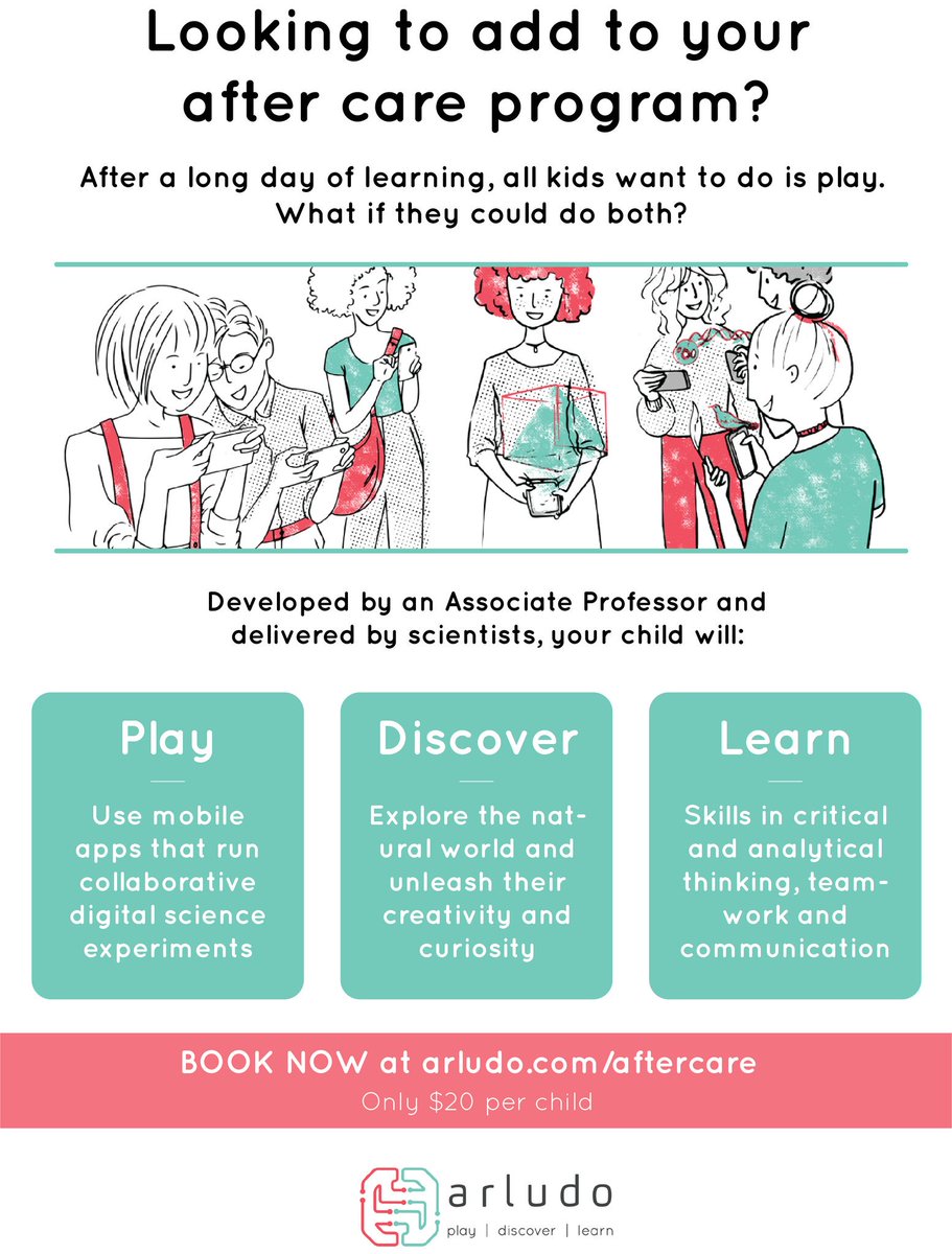 We've got a great new program for #Coogee and #SouthCoogee school parents! Build confidence, critical thinking, and teamwork skills.

Check out at arludo.com/aftercare for more details. Want this program at your school, let us know!
#scicomm #softskills #edtech #AussieEd