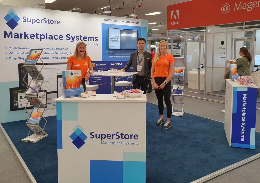 SuperStoreSys's tweet photo. Day one @ecommerceexpo. We’re ready and can’t wait to meet you! Come and see us on stand N24 #superstoresystems #showshoppa #ecommerceexpo https://t.co/BLKhybn6ab
