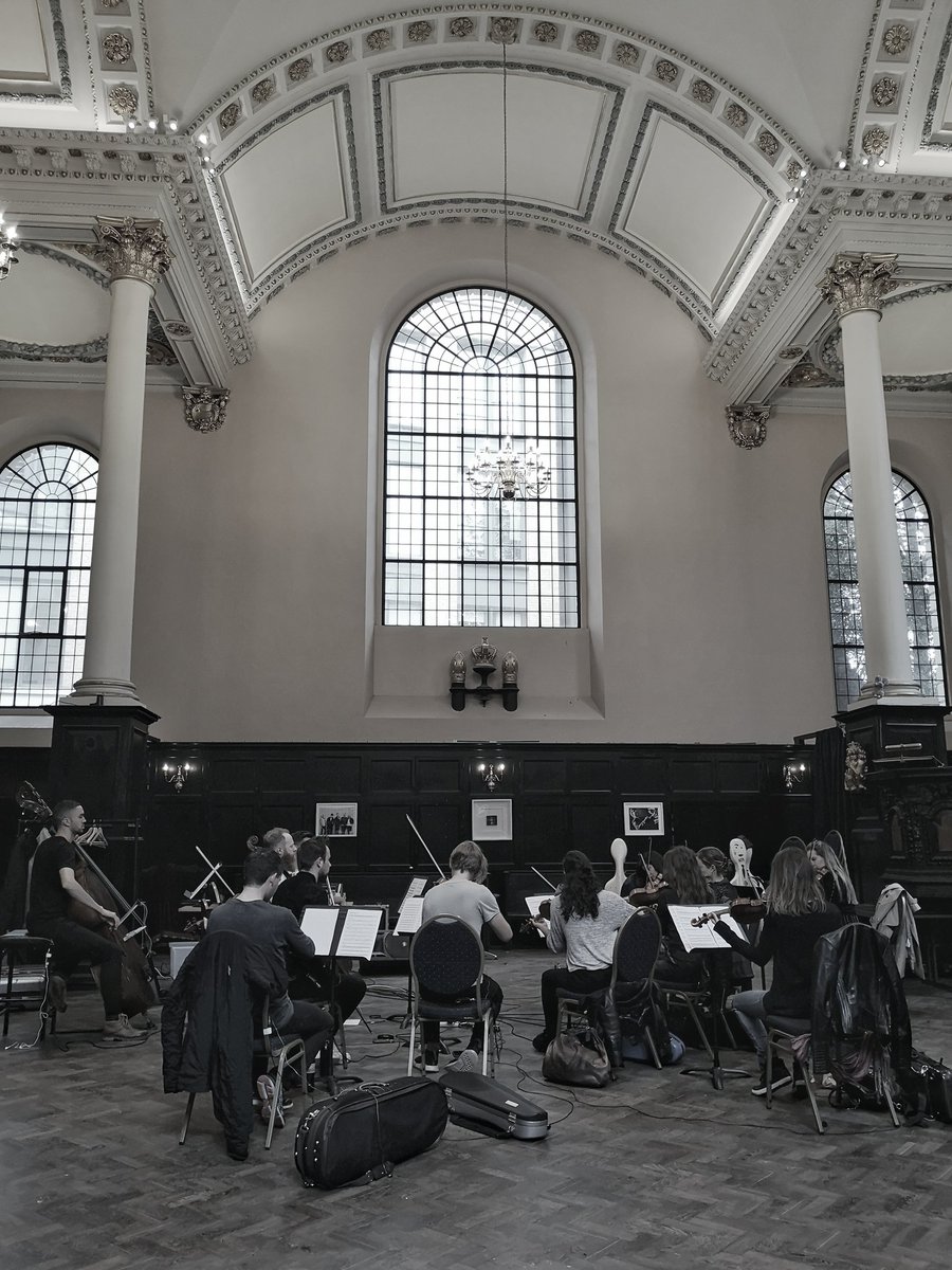 Delighted to welcome back @lcorchestra London Contemporary Orchestra here today rehearsing for a Paris fashion show. Sounding amazing as usual...