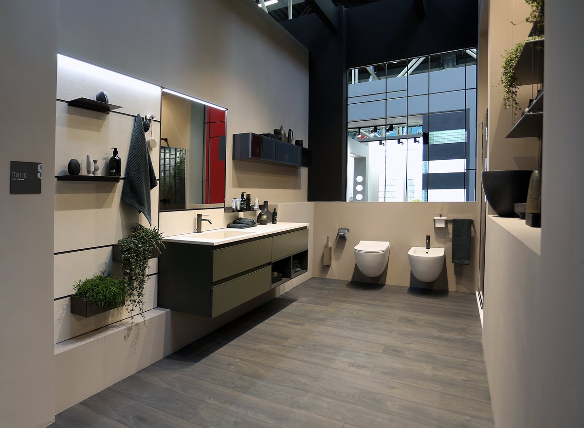 scavolini's tweet photo. Our bathrooms at @CersaieOfficial 
Hall 22 | Stand A14-B15
#cersaie https://t.co/JLoklTuji0