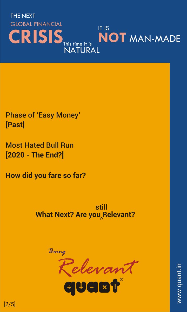 official_quant's tweet photo. [2/5]

The next Global Financial Crisis - this time around - not caused by man. The end of the most hated bull run is in the offing, 2020 is almost here. 

What's your current status? 

Green or Red, are you still relevant?

#BeingRelevant #crisis https://t.co/MgSAPtwZBH