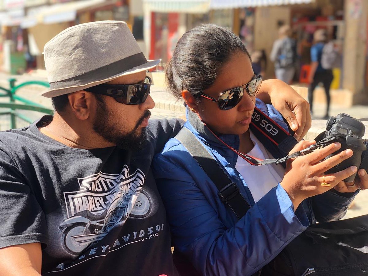 AmiFromIndia's tweet photo. Moments with @arnikatweets ❤️ #HashTagLadakh 🤘 https://t.co/oTzQEC8t2z