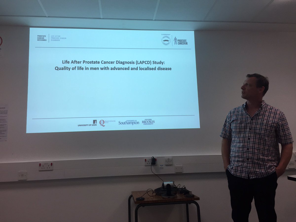 PEoLCSW's tweet photo. The September meeting is kicked off by โLife After Prostate Cancer Diagnosis (LAPCD)โ with Richard Wagland #peolcresearchgroupsw https://t.co/hGnZWASfVm