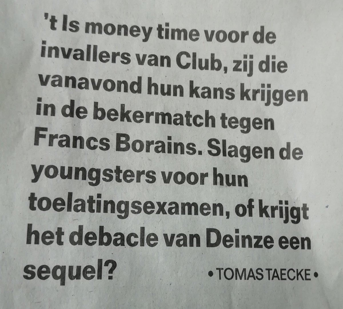 NorbertVanhoutt's tweet image. Talen leren doe je niet meer op school maar in @HLN_BE . '' Trop is teveel.''