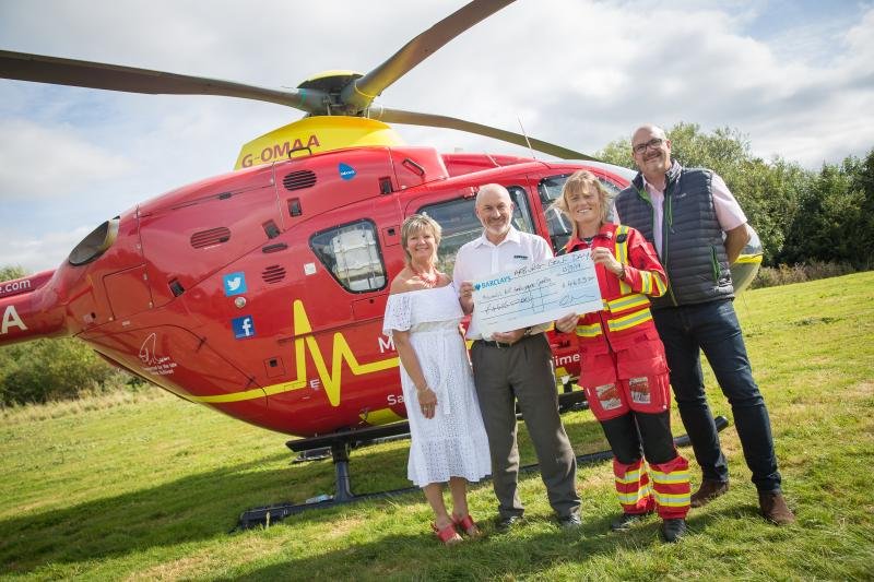 57_ltd's tweet photo. An honour for Mark Lawson, MD of @57_ltd &amp; Colin Tirel to present payment to the @MAA_Charity - all proceeds from The Arburg &amp; Partners Golf day. Huge thanks to those partners @PlastikCity_UK @RocksonLubriTek UPM Conveyors Ltd &amp; Gunther UK Ltd who made this event such a success. https://t.co/LkGc4JUcMq
