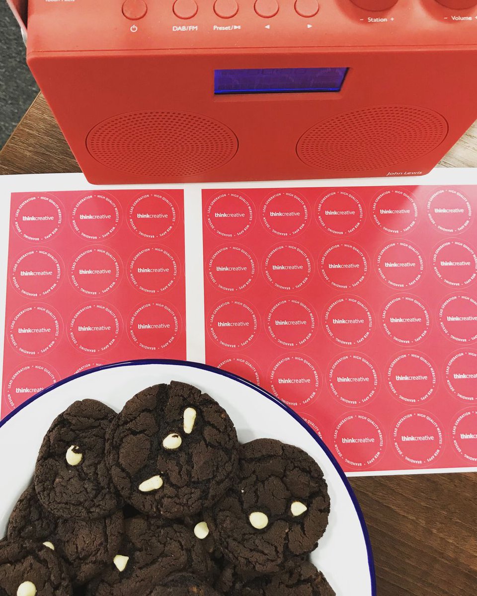 think_ltd's tweet image. Midweek motivation - Imogen’s amazing cookies! Today’s #studiochat - importance of circular economy &amp;amp; local businesses supporting each other, new mail out stickers ... coffee &amp;amp; #officebakeoff with good tunes... &amp;amp; go go go!

#winchesterdesignagency #creativitywithpurpose