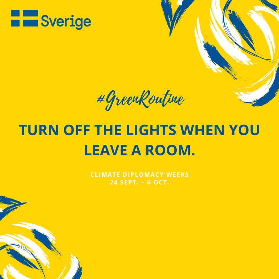SwedeninNigeria's tweet image. First out in the series #greenroutine! 

Meet our dear colleague Abu, who keeps the Embassy clean and tidy, and always ensures the lights, air-conditioner and other equipments are turned off when a room is not used. 

What is your #greenroutine?

#United4Climate #ClimateAction