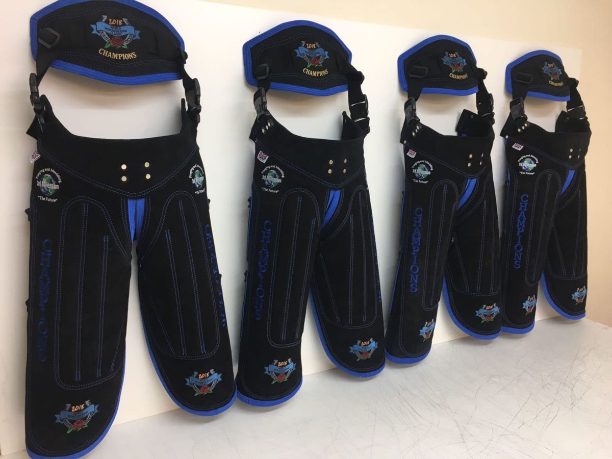 customizedltd's tweet photo. Thanks to Nick Charnley for his order of embroidered panels on leather for his Farrier  aprons. This batch went to the World Championships in Kentucky USA. https://t.co/7aL9yKbDYE